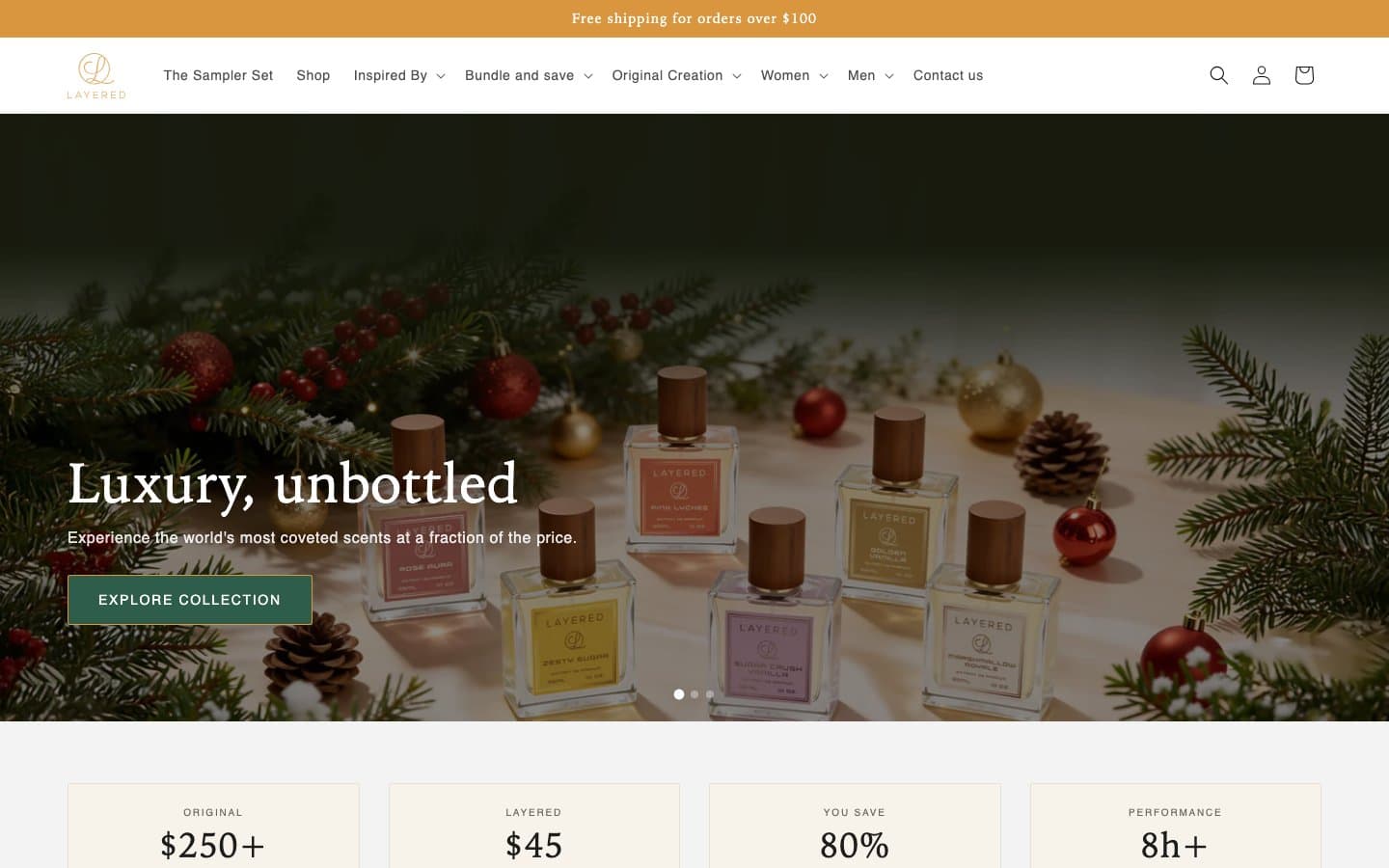 Belayered store preview